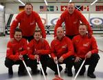 Skipperen Ulrik Schmidt (nederst tv.) med sit hold, der desuden tæller Johnny Frederiksen, Bo Jensen, Lars Vilandt og reserven Mikkel Poulsen. Foto: teamschmidt 