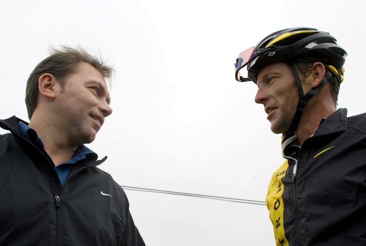 Johan Bruyneel og Lance Amrstrong var usikre på, hvem dopingkontrollant var. Derfor lod de ham vente, siger Bruyneel. Arkivfoto. 