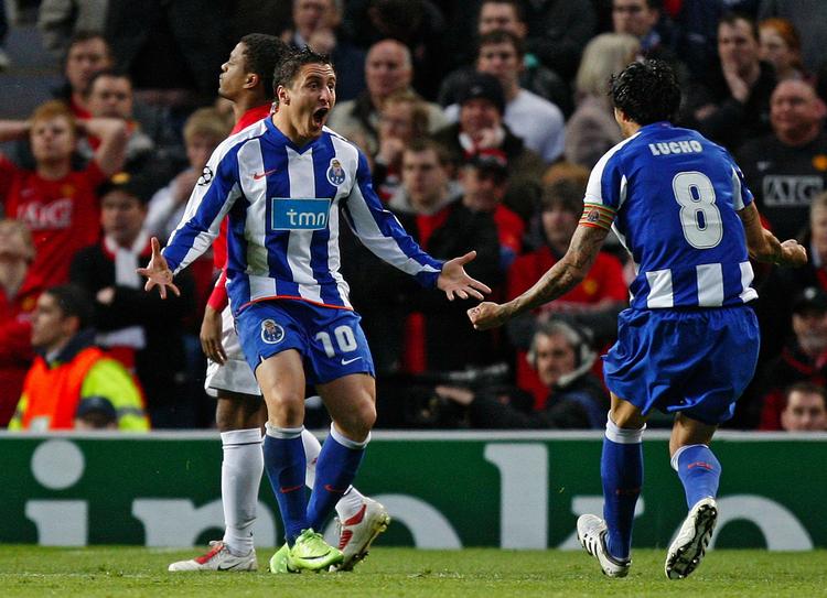 Porto-jubel efter scoringen til 1-0. 