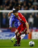 Drogba havde flere stor muligheder i de første 45 minutter, men fik først bolden i mål efter pausen. 