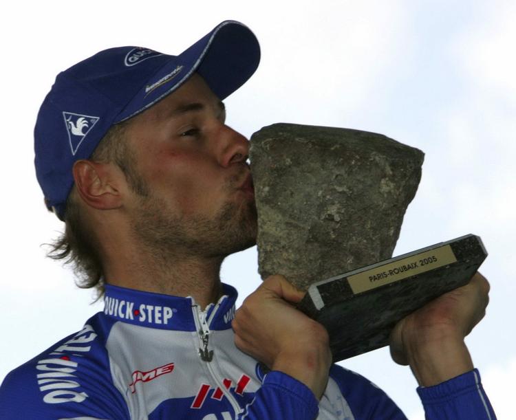 Tom Boonen vandt Paris-Roubaix for tredje gang og er nu én sejr fra at tangere rekorden som klassikerens mest vindende. Arkivfoto. 