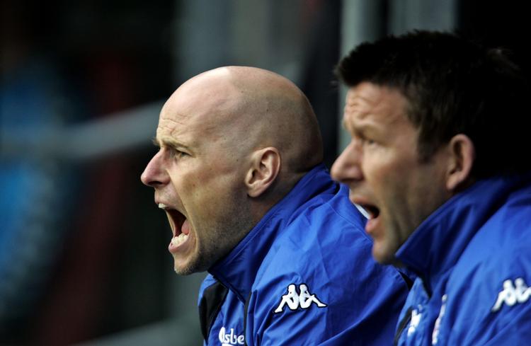 Ståle Solbakken er tilfreds med sit holds offensive indstilling mod Vejle. 
