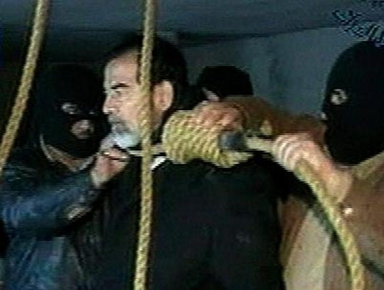 Iraks tidligere diktator Saddam Hussein blev henrettet 30. december 2006. 