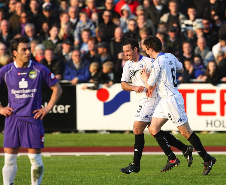 FCK's Nickals Jensen bragte sit hold foran 1-0 og indledte københavnernes storsejr. 