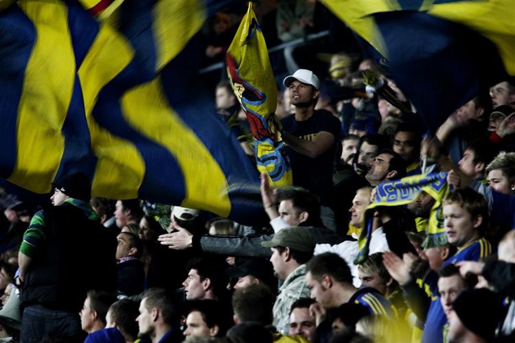 Brøndbyfans savner deres »egne« betjente fra Vestegnen, når de er til udebanekampe. Arkivfoto. 