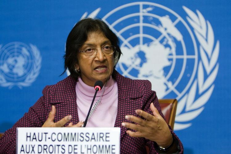 FN's kommissær for Menneskerettigheder Navi Pillay er vært for Durban II-konferencen. 