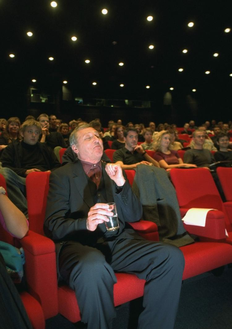 Instruktøren Peter Greenaway kommer til København i forbindelse med CPH:PIX. Billedet er taget sidst Greenaway var i Danmark, i 1999, hvor han besøgte Filmskolen. 