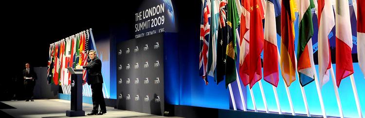 Uorden. Det var ikke FN’s 'finest hour', da G20-landene mødtes i begyndelsen af april, og premierminister Gordon Brown slog fast, at en ny verdensorden er på vej. Omdrejningspunktet i denne er nemlig G20, Verdensbanken og Valutafonden. Foto: Anthony Devlin 