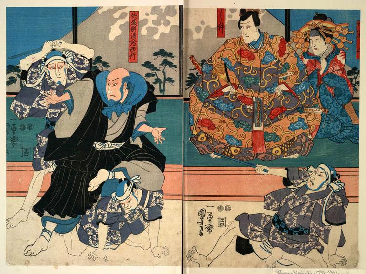 Med det nye digitale bibliotek kan man dykke ned i kulturskatte fra stort set hele verden – som f.eks. Japan, hvor dette billede stammer fra. Det forestiller en skuespiller i rollen som den store japanske poet Saigyo og er fremstillet i perioden 1849-52.  Foto: World Digital Library 