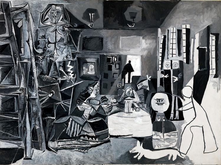 Denne frie Picasso-fortolkning af Velázquez' billede 'Las Meninas' kan ses på National Gallery i London for tiden. Foto: Museu Picasso  de Barcelona 