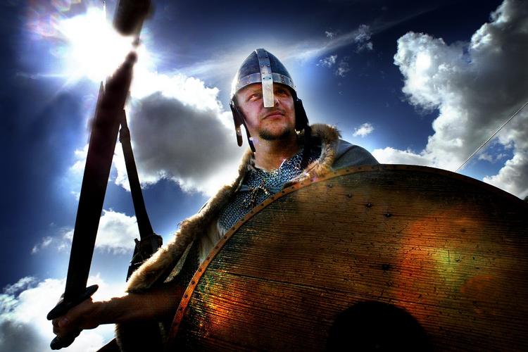 Vikingernes invasion i England kan spores i sproget den dag i dag. Arkivfoto. 