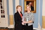 Udviklingsminsiter Ulla Tørnæs i selskab med den amerikanske udenrigsminister. 