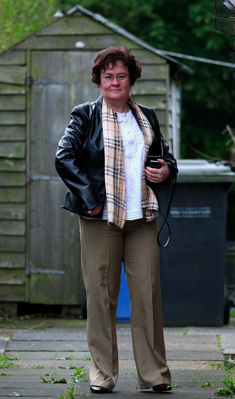 Her er en Susan Boyle efter sin makeover. 