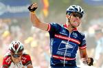 Lance Armstrong vinder 15. etape af Tour de France i 2004. Arkivfoto. 