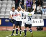 AGF-jubel efter 1-0 over FCN. 