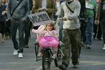 Demonstration på Nørrebro i protest mod de seneste dages skyderier. 