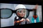 Disney-filmen ’Bolt’ og DreamWorks-studiernes ’Monsters vs. Aliens’ (bill.) er blandt de nye 3D-film, som får premiere i år. Men kun få danske biografer har udstyr til at vise 3D- effekten. Foto: Paul Sakuma/AP 