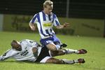 Martin Jensen i kamp for Esbjerg mod et norsk hold, Rosenborg, i Royal League. Arkivfoto. 