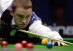 Stephen Hendry spiller om VM-titlen i Sheffield. Arkivfoto. 