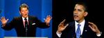 Selv i deres måde at være forskellige på ligner de hinanden. Reagan var skeptisk over for staten, mens Obama er skeptisk over for markedet. Reagans retorik var uforsonlig, mens Obamas er kompromissøgende. Foto: Ron Edmonds og Gerald Herbert 