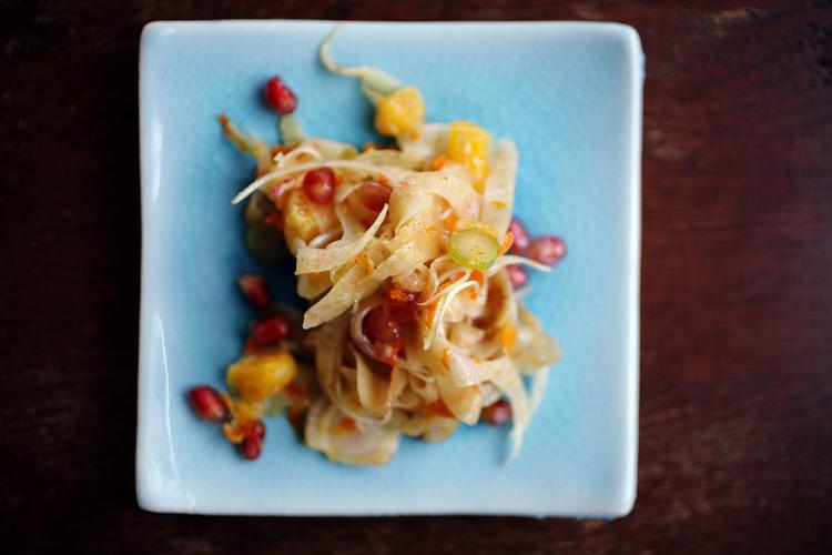 Salat med fennikel og granatæble