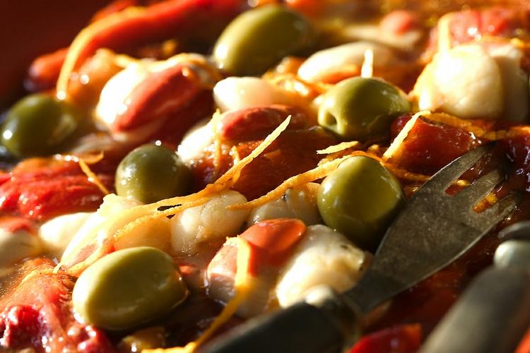 Salat med kammuslinger