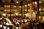 Sjællands Symfoniorkester her i sving ved koncert i Christianskirken på Christianshavn. 