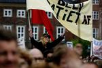 Omkring 70.000 deltog for nogle år siden i demonstrationen mod regeringens velfærdsudspil på Christiansborg Slotsplads. Men ellers er opbakningen til fagbevægelsen faldende (arkivfoto). 