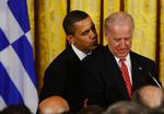 Præsident Obama har nok en bemærkning eller to til Joe Biden, efter sidstnævntes optræden på NBC (arkivfoto). 