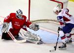 Patrick Thoresen scorer et af de norske mål, der sendte Danmark i nedrykningsslutspillet. Arkivfoto. 