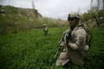Amerikanske soldater på patrulje i Afghanistan. 