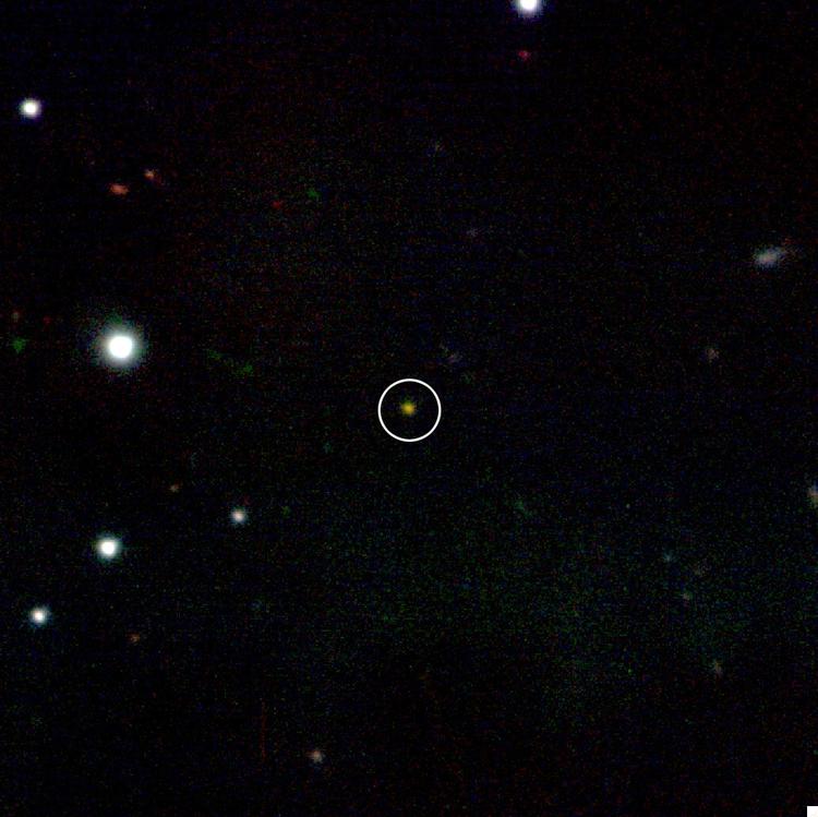 En eksploderende stjerne 13 milliarder lysår væk. Et glimt fra universets barndom observeret af NASA-satelitten Swift. Illustration NASA. 