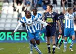Peter Utaka efter sin anden scoring til 2-0, og derefter var det kun sejrens størrelse, der var usikkerhed om. 