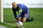 Jimmy Nielsen skal i dag forsøge at holde buret rent mod SønderjyskE., Arkivfoto. 