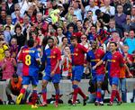 Uafgjort mod Villarreal var ikke nok til at sikre Barcelona-spillerne mesterskabet i denne runde. 