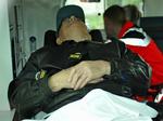 Den krigsforbrydersigtede John Demjanjuk ankom til Stadelheim-fængslet i München i en ambulance. 