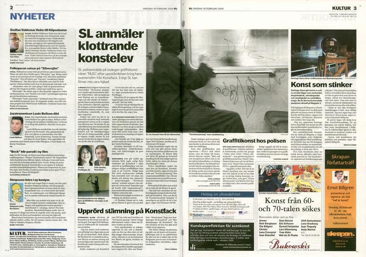 »Det her er ikke kunst«, sagde den svenske kulturminister, da hun så denne video af kunstneren NUG, hvor der bliver malet grafitti i en togvogn. Siden blev værket afleveret som afgangsprojekt på Konstfack i Stockholm. Foto: NUG 