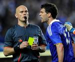 Michael Ballack var en af de Chelseaspillere, der var mest utilfreds med Tom Henning Øvrebøs indsats på Stamford Bridge. Arkivfoto. 