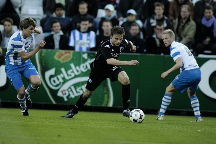 FC Københavns Jesper Grønkjær (i midten) er tvivlsom til guldkampen mod Brøndby. 
