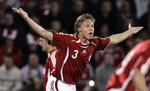Martin Laursen har valgt at vinke farvel til international fodbold (Arkivfoto). 