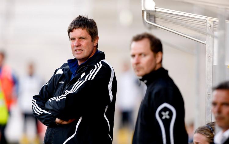 Kent Nielsen (tv) sætter sin lid til den formstærke Max von Schlebrügge. Foto: Anders Brohus 