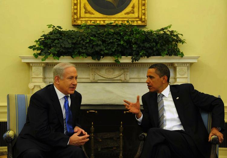 Barack Obama tog i dag imod Benjamin Netanyahu i Det Hvide Hus. 