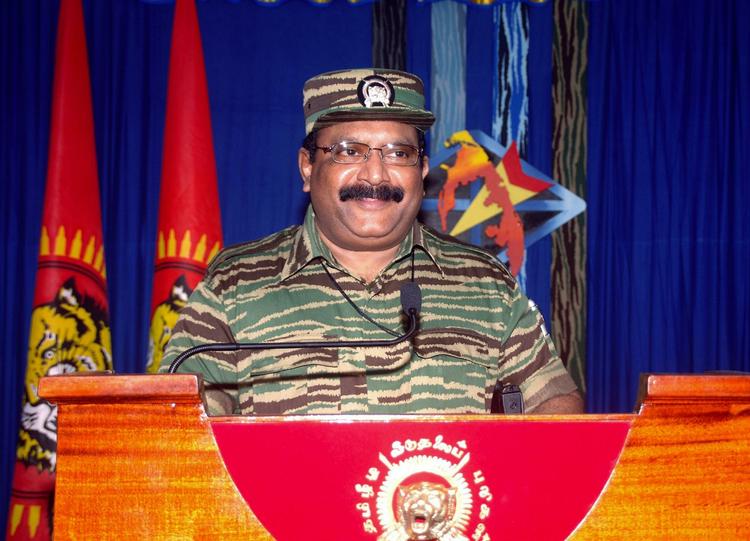 De Tamilske Tigre afviser, at lederen, Velupillai Prabhakaran, er død. Arkivfoto 