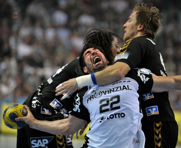 Nikola Karabatic gjorde med syv mål sit til, at THW Kiel vandt den første CL-finale over Ciudad Real. Arkivfoto. 