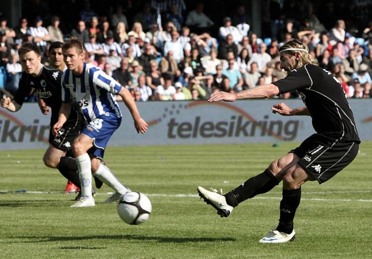 Cesar Santins straffesparksmål mod Esbjerg sendte FCK i Champions League-kvalifikationen. Arkivfoto. 