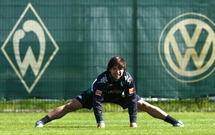 Den tyske pokalfinale bliver den sidste kamp i Werder Bremen for Diego, som skifter den nordtyske plæne ud med græs i Juventus. Arkivfoto. 
