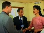 Aung San Suu Kyi optrådte i sidste uge på nationalt tv sammen med sin advokat. 