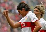 Mario Gomez fejrer en scoring for Stuttgart. Arkivfoto. 