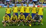 Sverige mangler kun to af de elleve spillere, der udgjorde startopstillingen mod Rusland under EM-slutrunden sidste år, Frederik Stoor og Fredrik Ljungberg. Holdet mod Rusland var bagest fra venstre Henrik Larsson, Olof Mellberg, Zlatan Ibrahimovic, Johan Elmander, Petter Hansson og Fredrik Stoor, forrest fra venstre Mikael Nilsson, Daniel Andersson, Anders Svensson, Fredrik Ljungberg og Andreas Isaksson. Arkivfoto. 