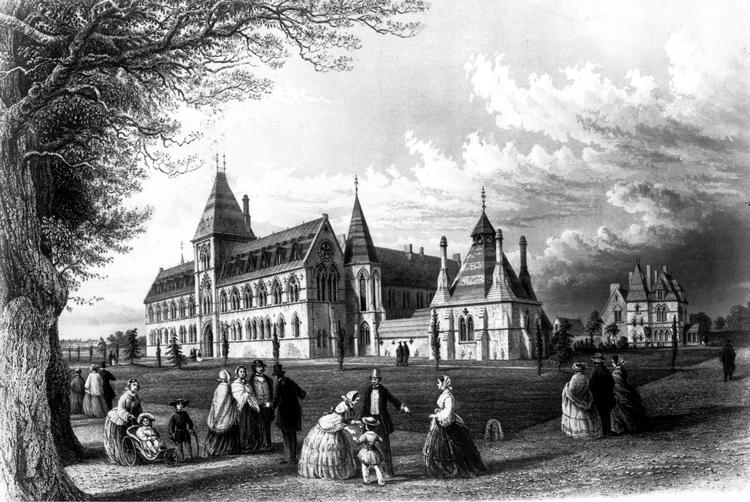 Universitetet i Oxford ifølge gravering fra 1860. 